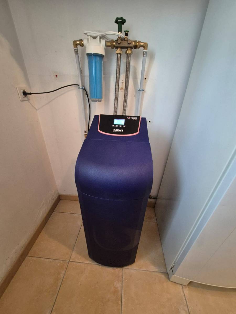 mise en service adoucisseur d'eau bwt sainte maxime golfe de saint tropez